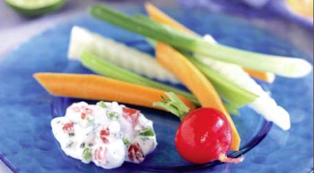 Vegetales Surtidos con Salsa Dip