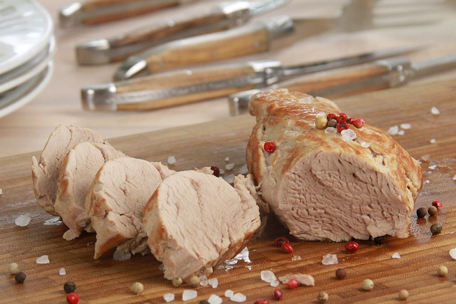 Lomo de Cerdo Acaramelado con Puré de Batatas