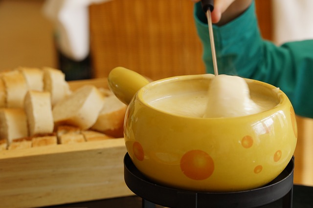 Fondue de Queso en Microondas