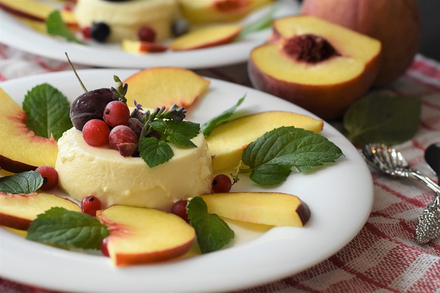 Postre Frio de Duraznos Facil de Preparar