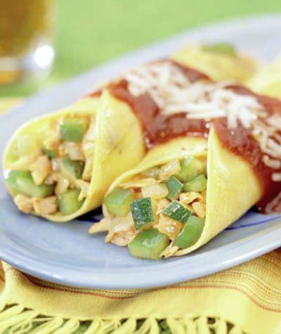 Enchiladas de Pollo y Vegetales