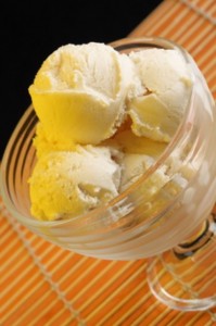 Helado de vainilla