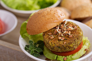 Hamburguesas de acelga y lentejas