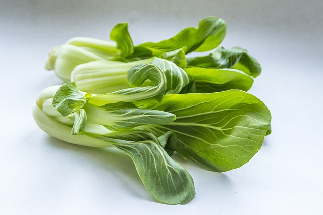 Pak choi salteado con sésamo