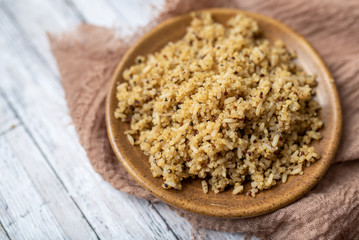 Ensalada de arroz integral