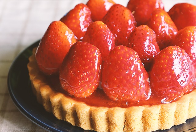 Torta de Frutillas y Crema Pastelera sin Azúcar