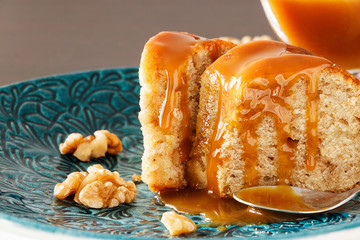 Torta de Nueces con Dulce de Leche