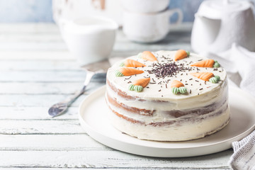 Torta de zanahoria con crema de queso