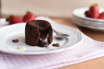 Volcán de Chocolate apto para celíacos