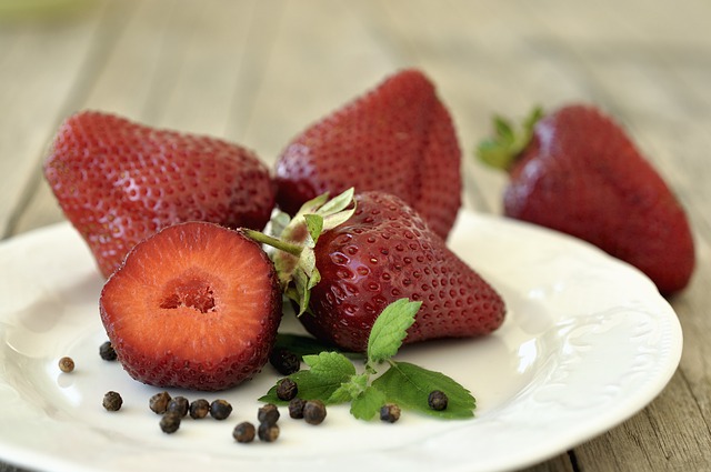 Frutillas a la Pimienta