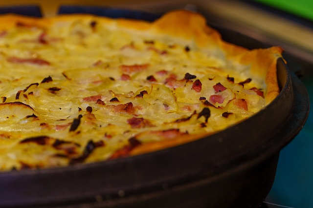 Tarta de Puerros y Jamón